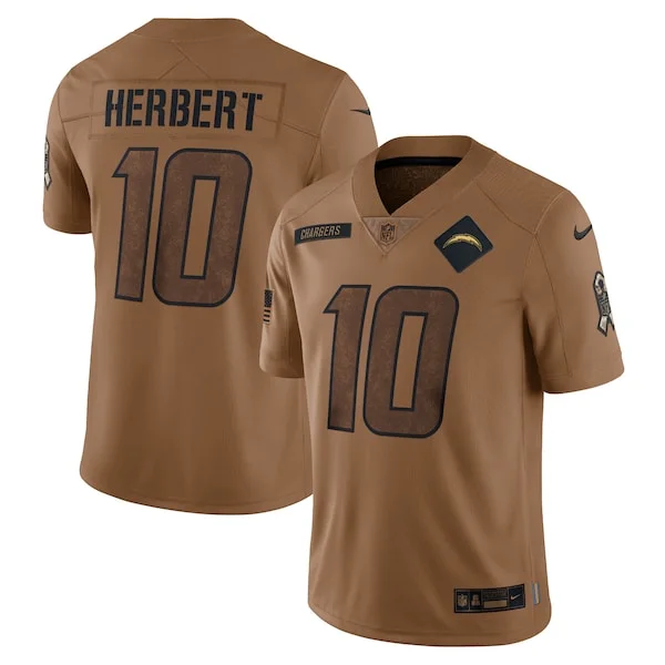 None Justin Herbert Limited Jersey - Brown | NFL Player Jersey