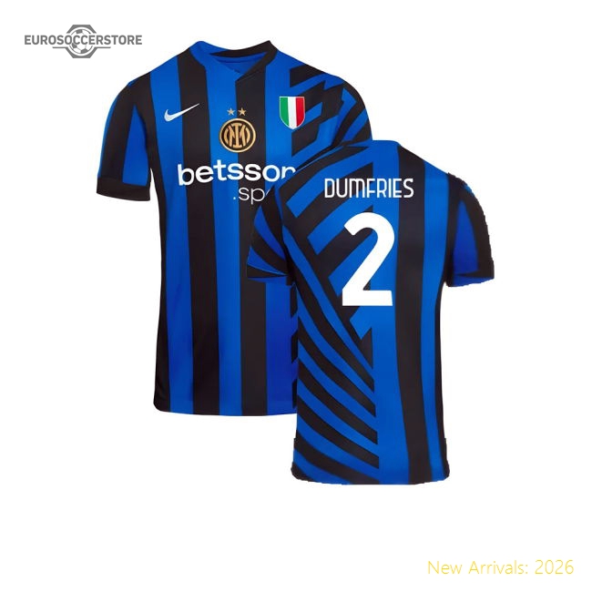 2024-2025 Inter Milan Home Shirt (dumfries 2) - Match Quality