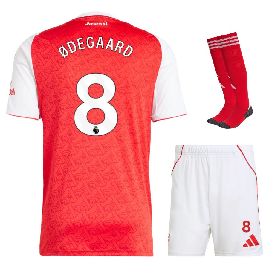 Arsenal 2025 2026 Odegaard Home Kit Kids Shirt