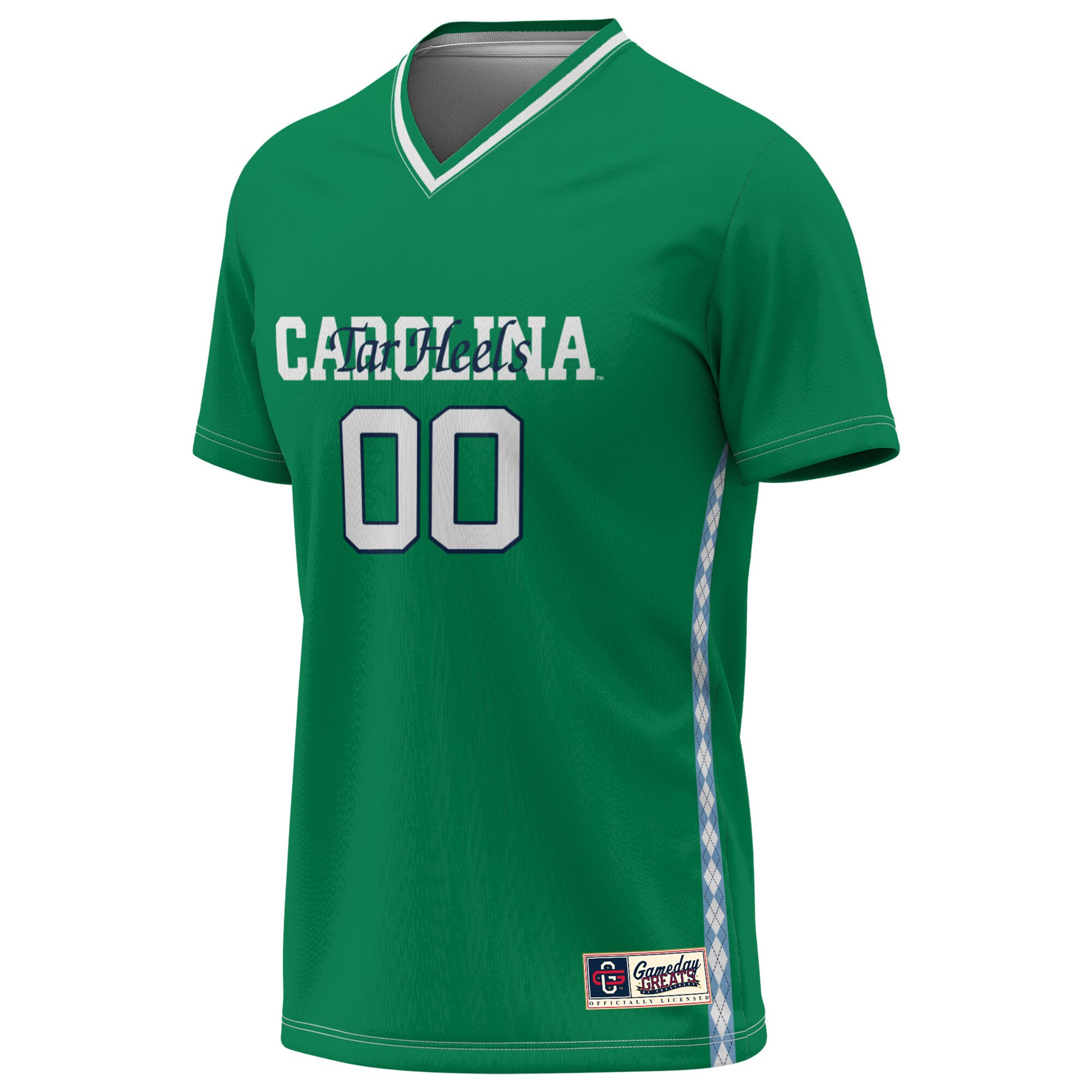 [DDG] North Carolina Tar Heels GameDay Greats Unisex NIL Pick-A-Player Women's Soccer Lightweight Fashion Goalie Jersey - Green
