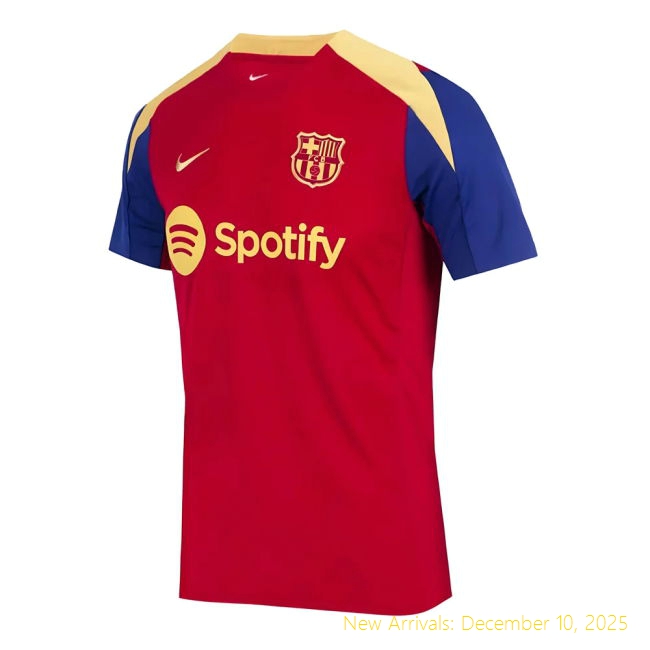 2023-2024 Barcelona Training Shirt - Authentic Game Day - Red Color