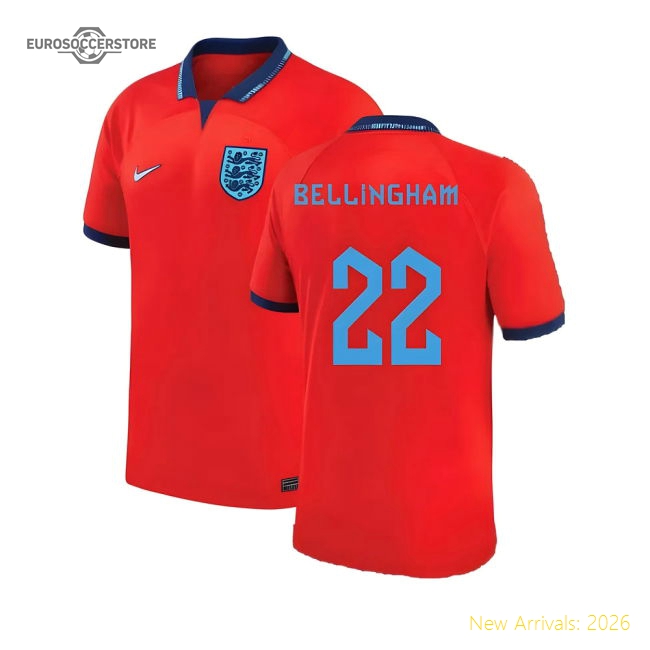 England 2022-2023 Authentic Away Jersey - Athletic Temperature-control