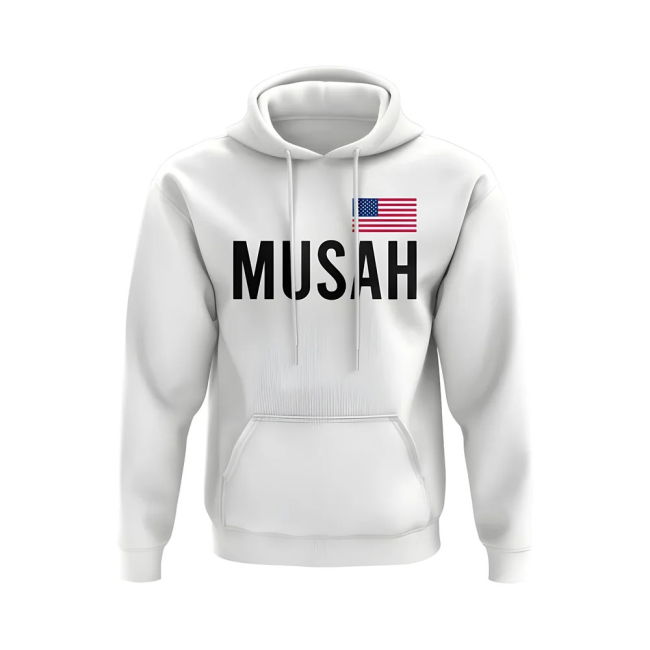 Pro-Grade Yunus Musah Usa Name Hoody (White) Fan-Favorite