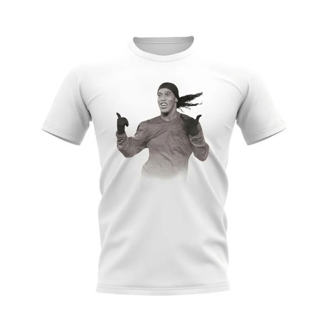 Match Ronaldinho Brazil Legend T-Shirt (White) Soccer Jersey