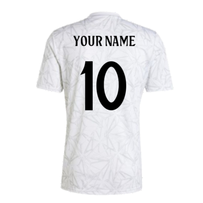 Premium 2024-2025 Real Madrid Pre-match Shirt (white) (your Name)