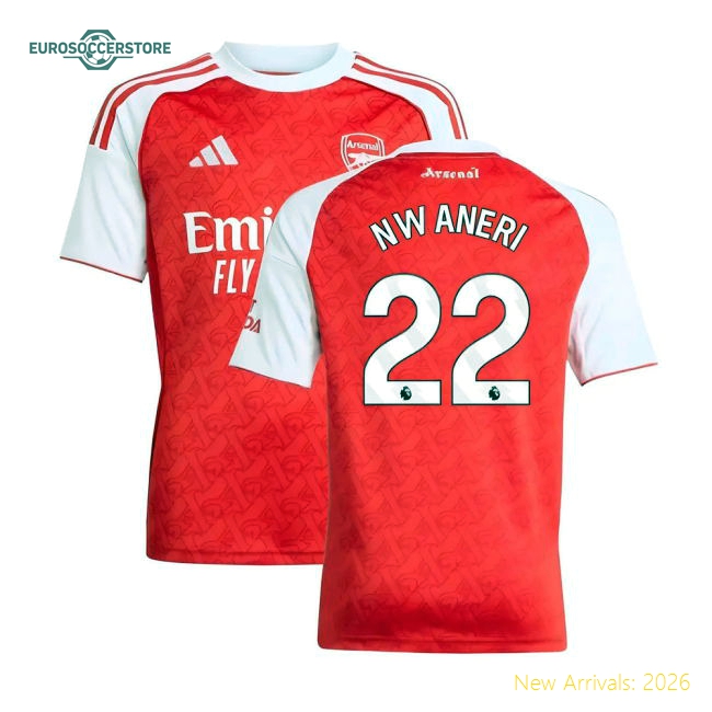 Gentle Arsenal Kids Jersey Nwaneri 2025-2026 Aeroready Climacool