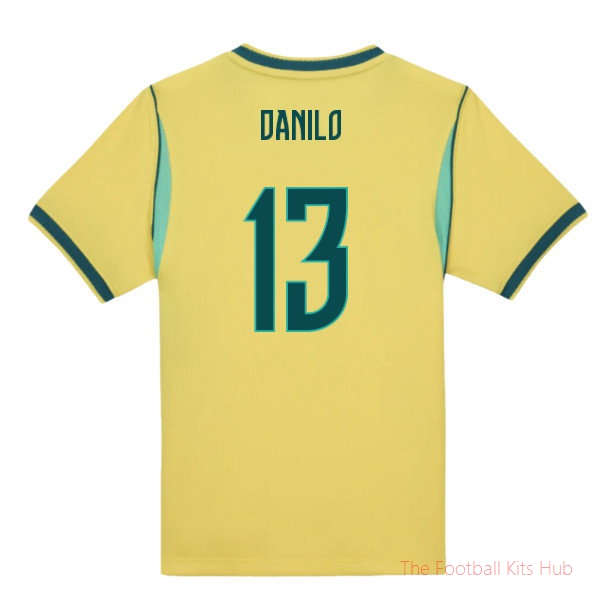 Supporters Brazil Home Little Boys 2026-2027 Mini Kit (Danilo 13)