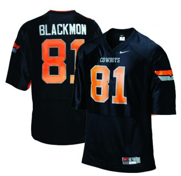 Men Ncaa Team #81 Black Men Premium Football Jersey - Budget