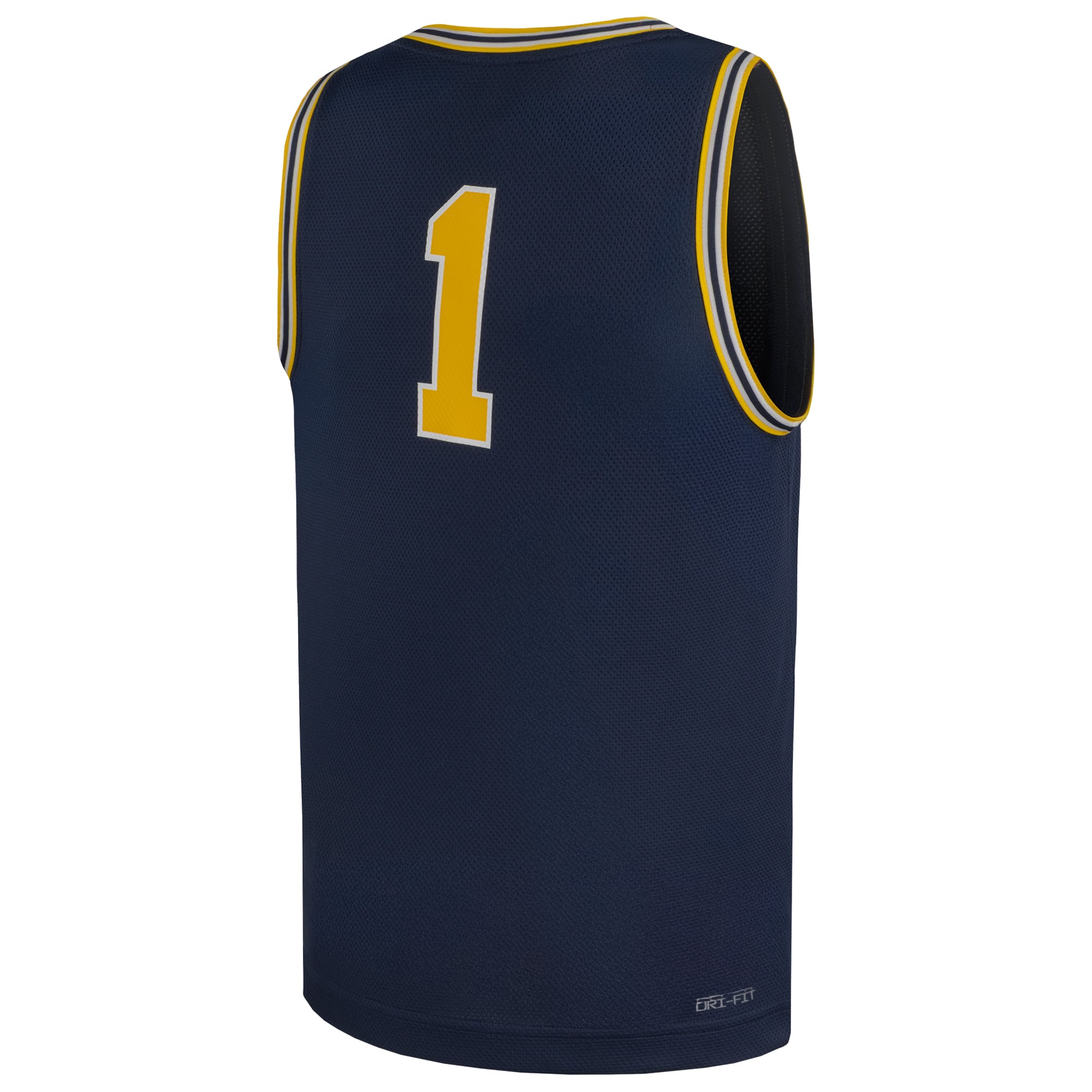 #1 Michigan Wolverines Jordan Brand Youth Replica Basketball Jersey - Navy
