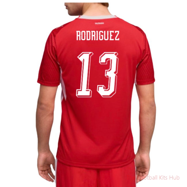 [LK] 2026/27 Switzerland Home Shirt (Rodriguez 13)