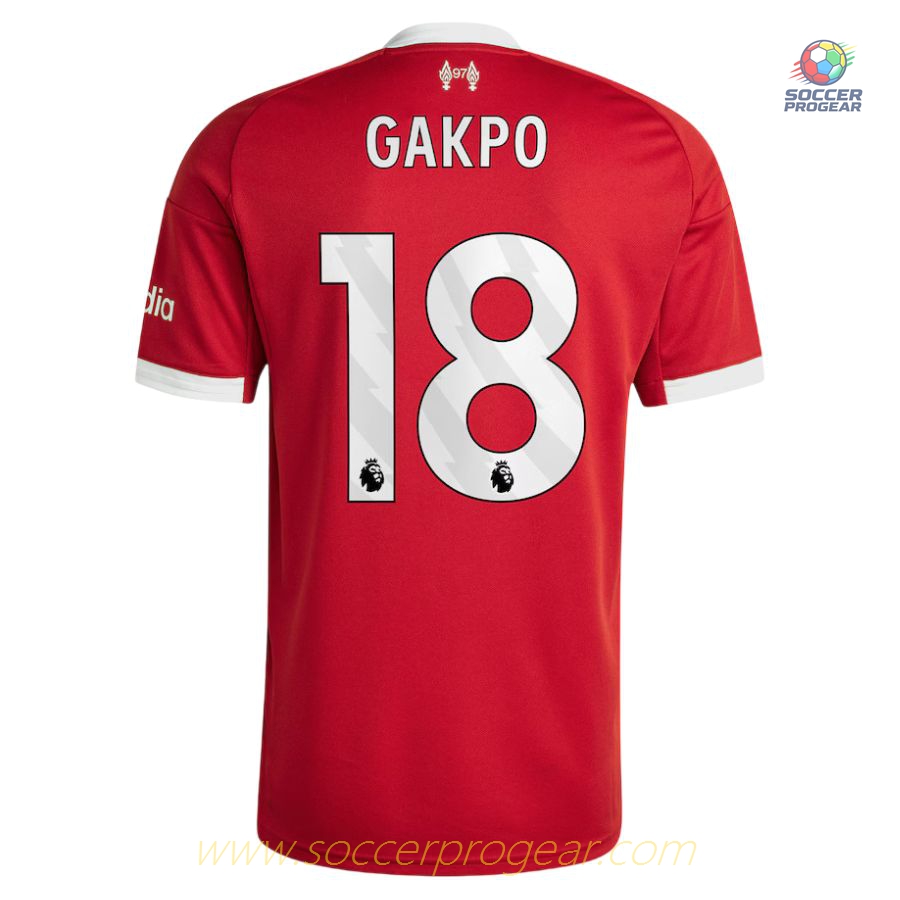 Liverpool Home Soccer Shirt 2025-26 Edition Gakpo