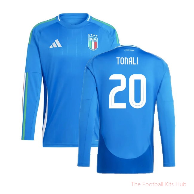 2024-2025 Italy Long Sleeve Home Shirt (TONALI 20)