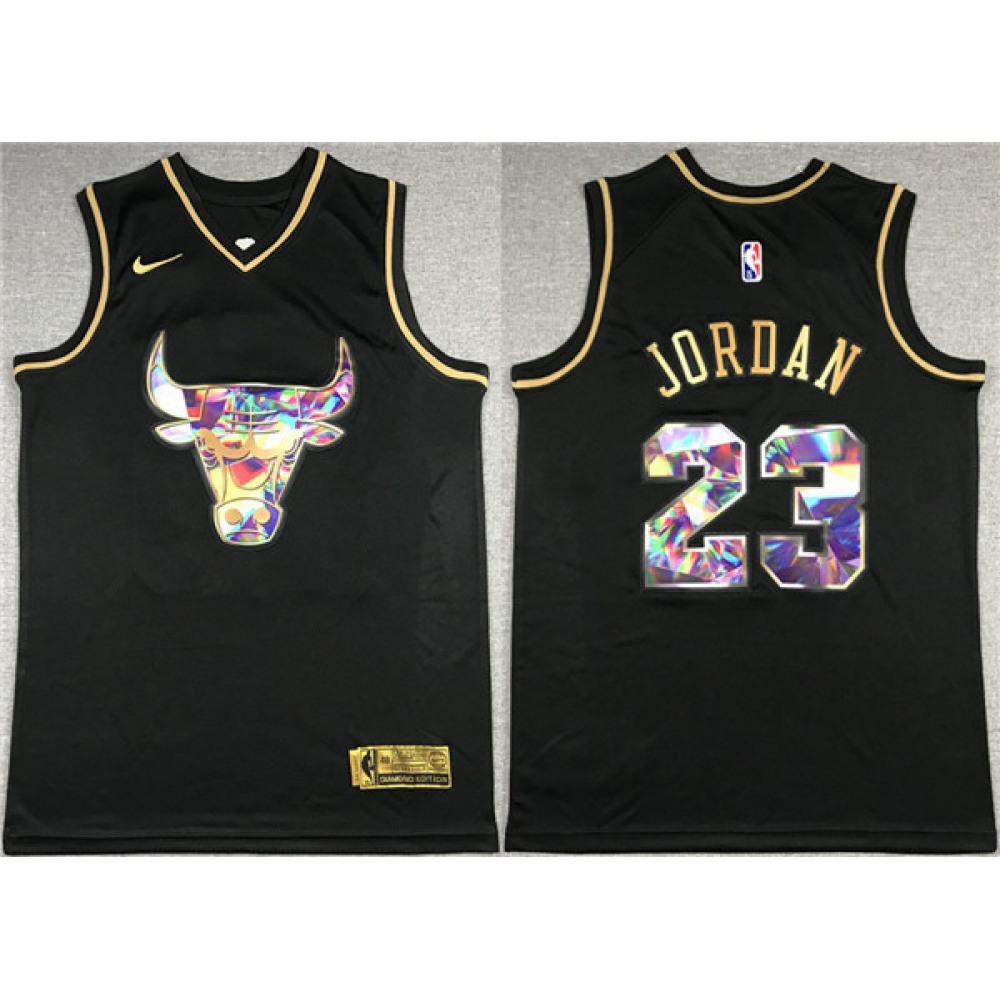 Official Chicago Bulls 23 Jersey - Black Golden Edition - Game Day Essential