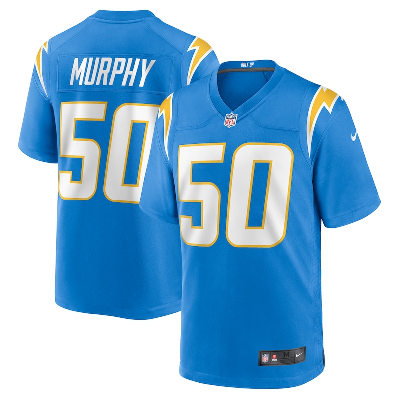 None Caleb Murphy LA Chargers Championship Premium Jersey Game Day Wea
