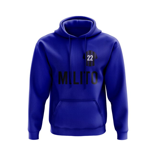 Diego Milito Inter Milan Number Hoody (Blue)