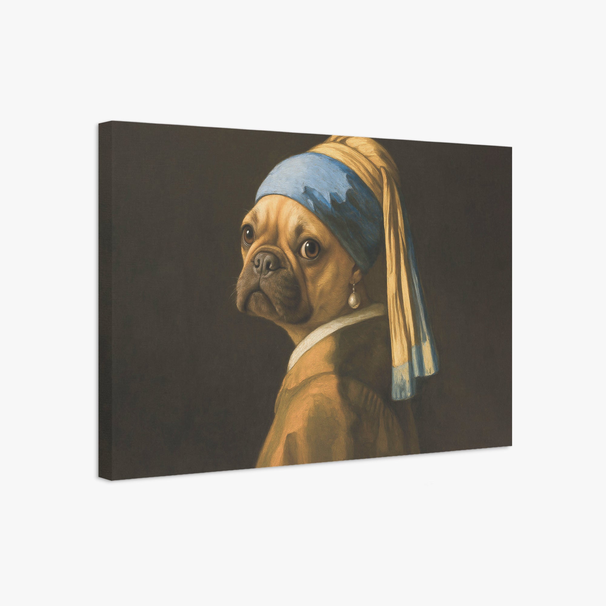 Frenchie-Fan Lola - Adorable Frenchie Canvas Wall Art for Casual Outings