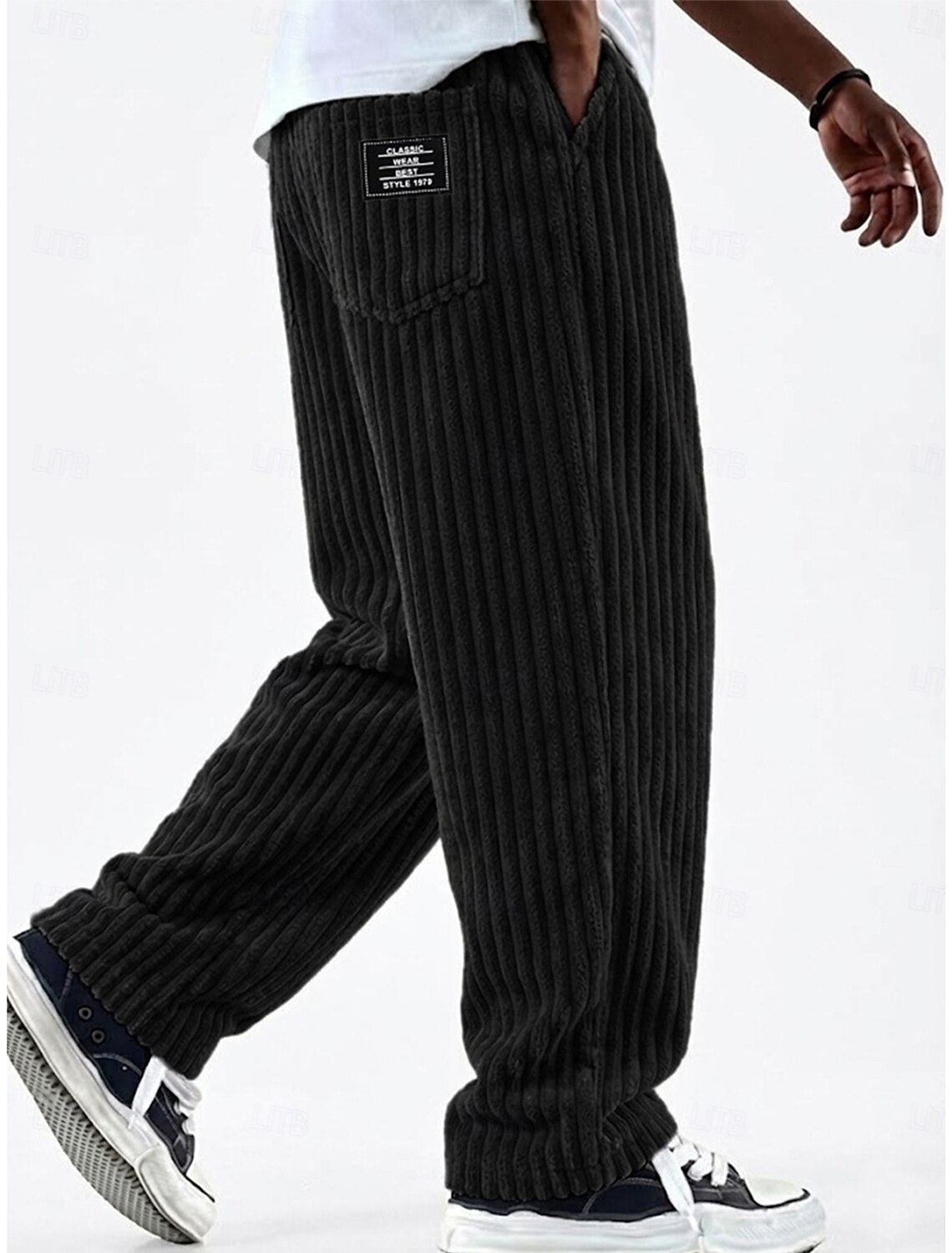 Men's Shirt Casual Shirt Corduroy Shirt Button Up Shirt Black White Light Blue Short Sleeve Plain Shirt Collar Casual Daily Front Pocket Clothing Apparel Elegant Fashion Casual
