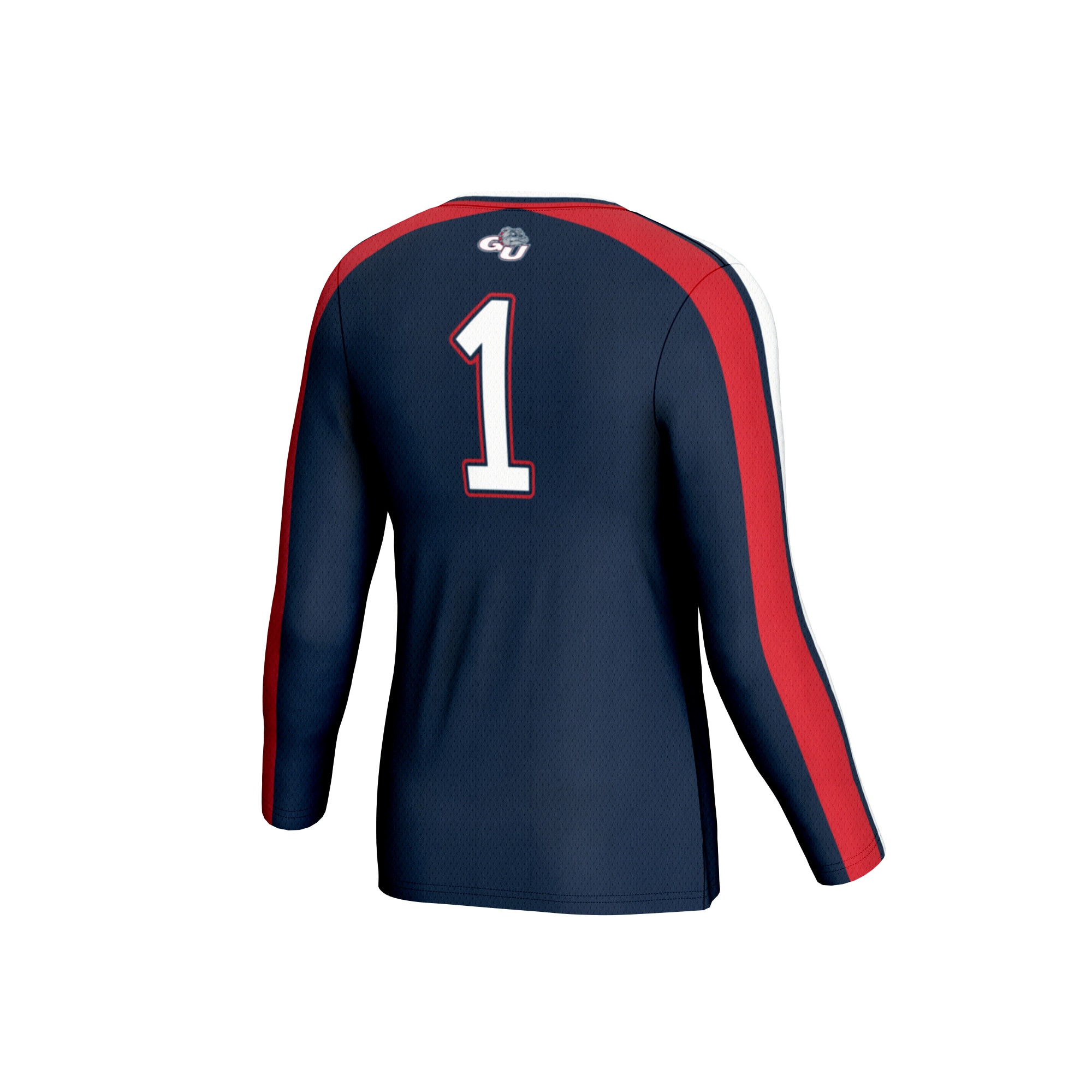 [NJP] Gonzaga Bulldogs GameDay Greats Unisex #1 Lightweight Volleyball Fashion Jersey - Navy