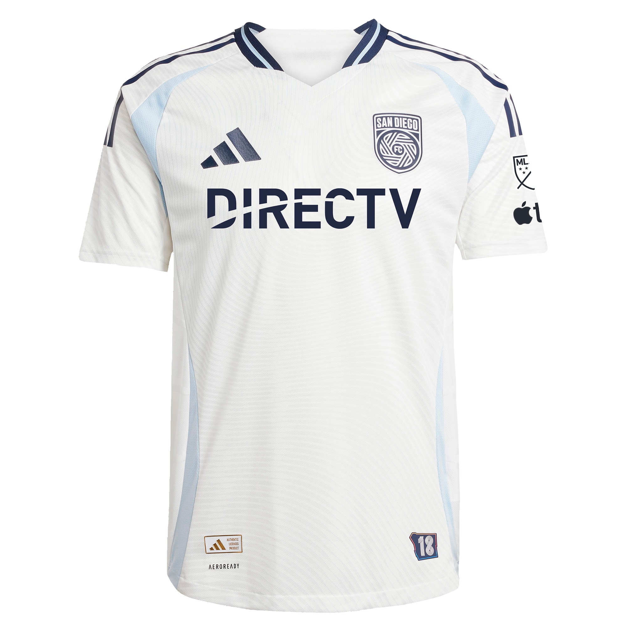 [SJH] San Diego FC 2025 Woven Into One Authentic Custom Jersey - White