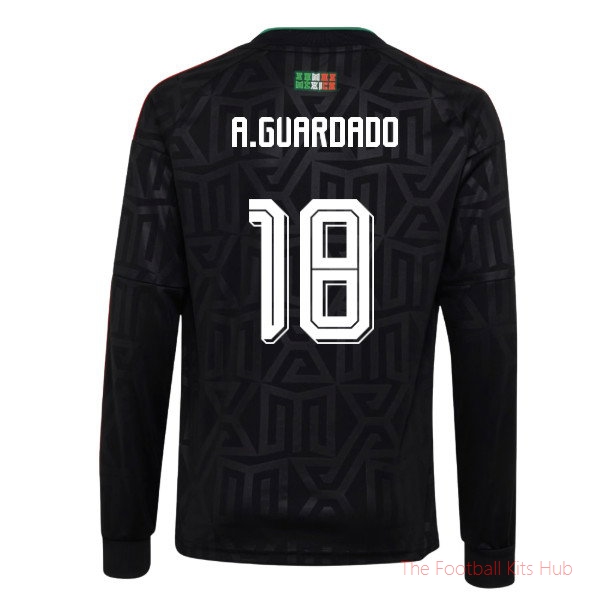 2026-2027 Mexico Third Long Sleeves Shirt (Kids) (A.Guardado 18)
