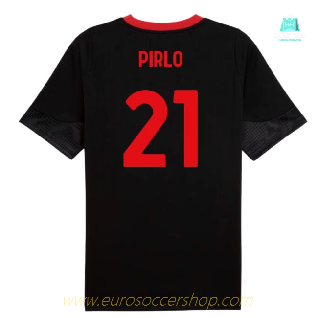 2025-2026 AC Milan Training Jersey (Black) (Pirlo 21)