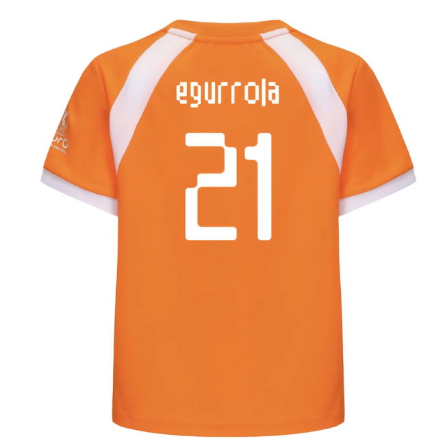 2025 Netherlands Wec Poly T-Shirt (Orange) - Kids (Egurrola 21)