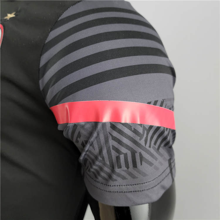 High Quality Premium Quick Dry AC Milan 2223 Black Polo Shirt