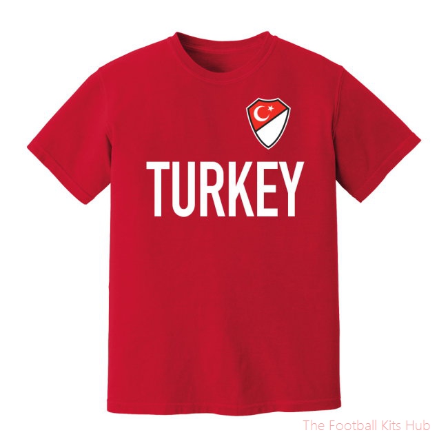 Turkey National Team Text T-Shirt (Red)