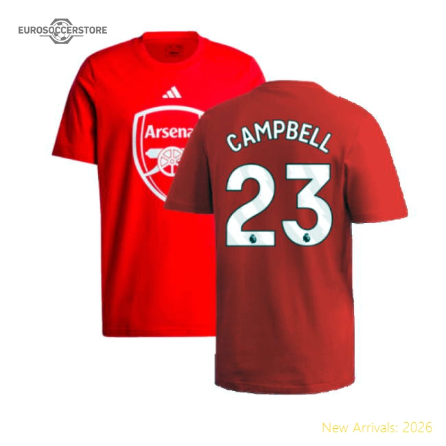 Arsenal 2024-2025 Dna Graphic Top (Red) (Campbell 23) Scarlet