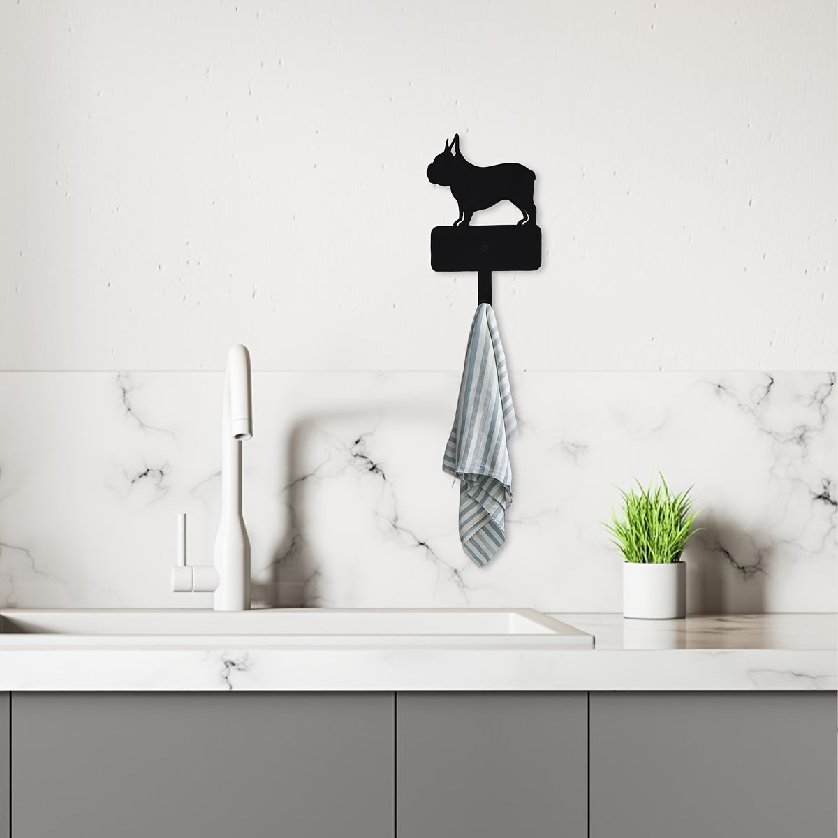 French Bulldog French Bulldog Iron Wall Hook Decorative Frenchie Wall