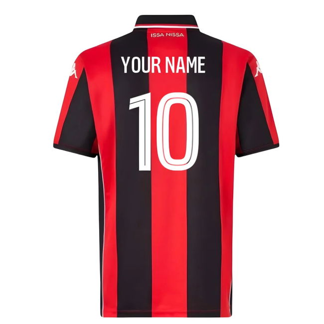 2025-2026 OGC Nice Home Shirt (Kids) (Your Name)