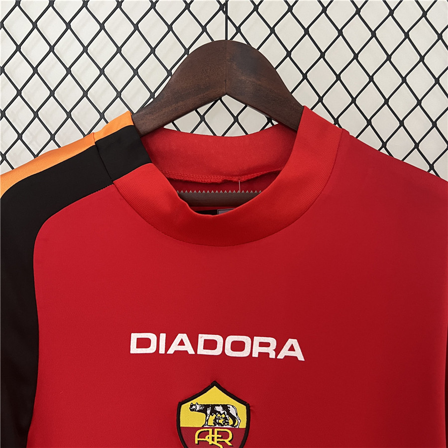 High Quality Performance Driven AS Roma Retro Home Shirt 0405