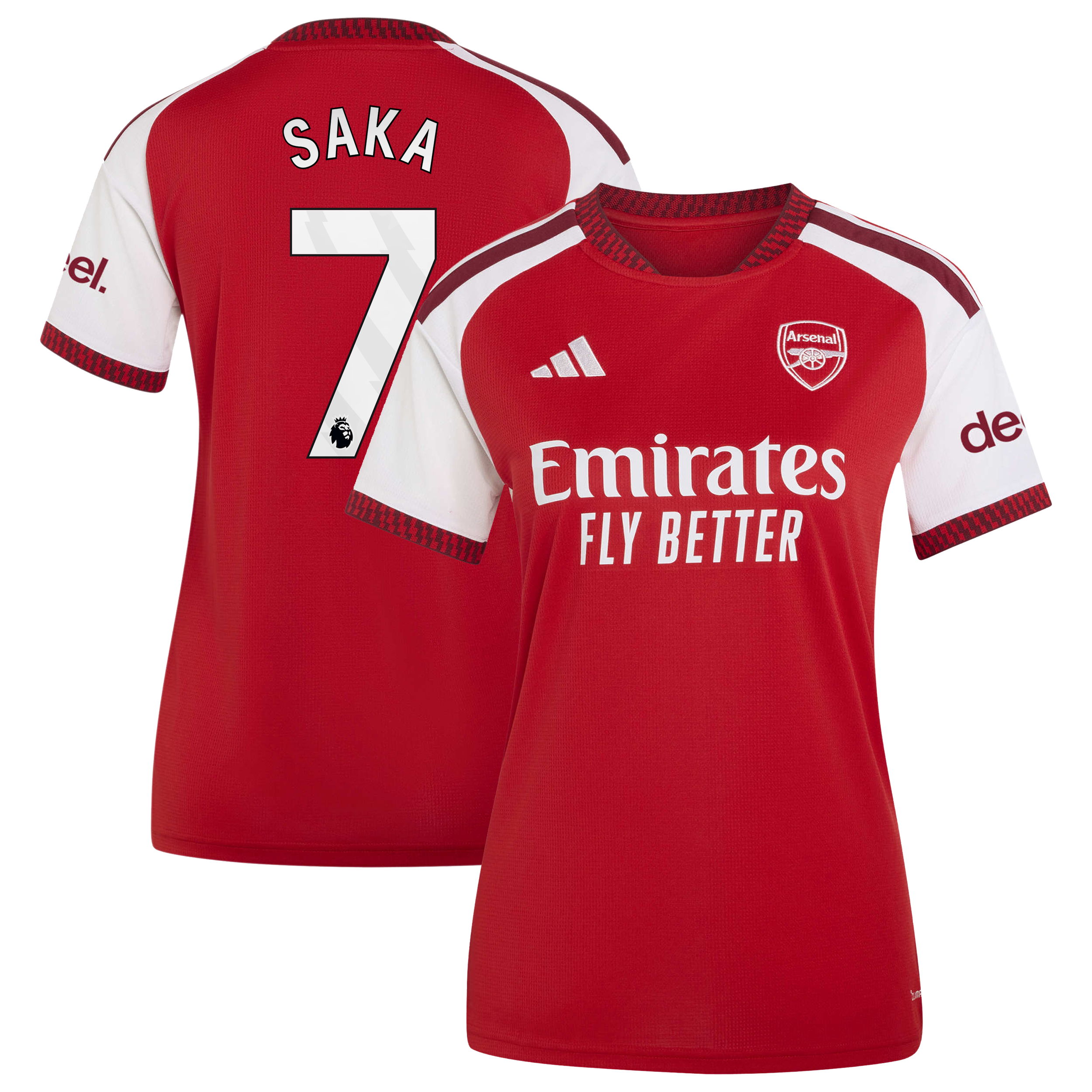 [SJH] Bukayo Saka #7 Arsenal Women's 2026/27 Home Home Replica Jersey - Red