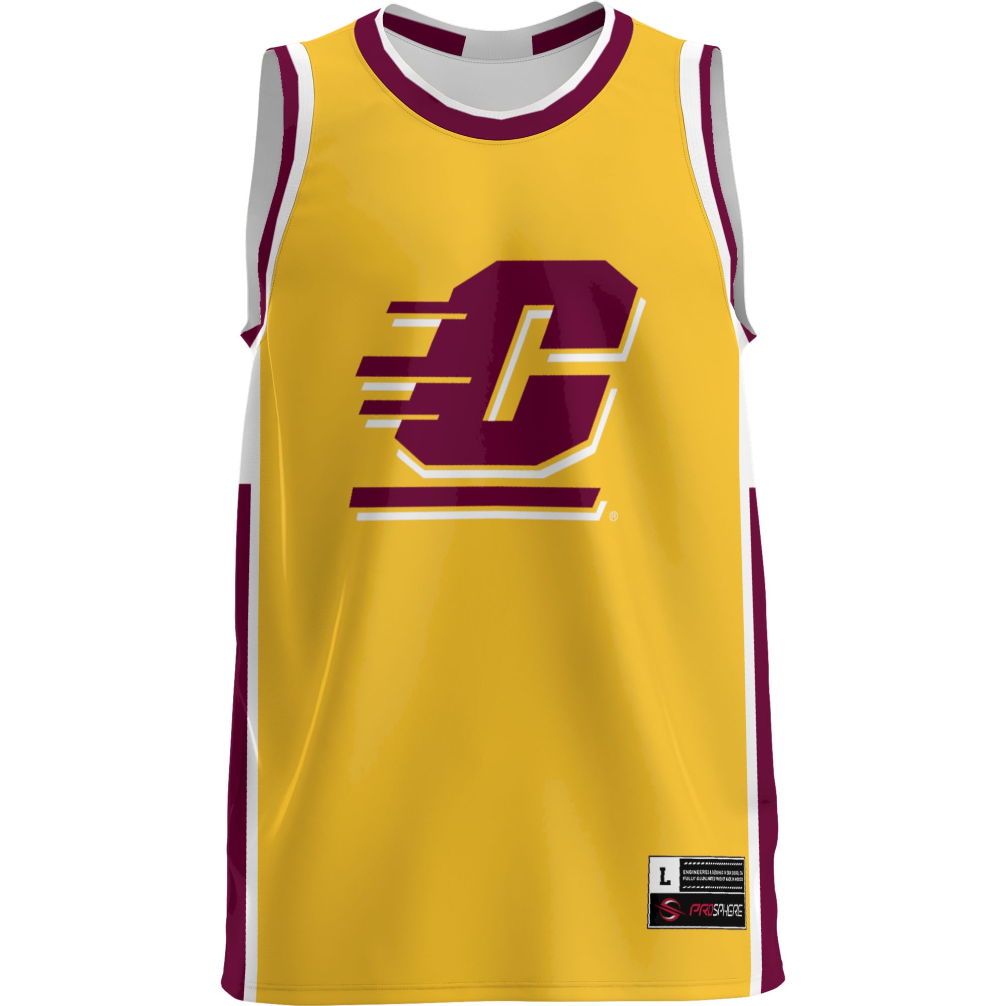 [DDG] Central Michigan Chippewas GameDay Greats Lightweight Basketball Jersey - Maroon