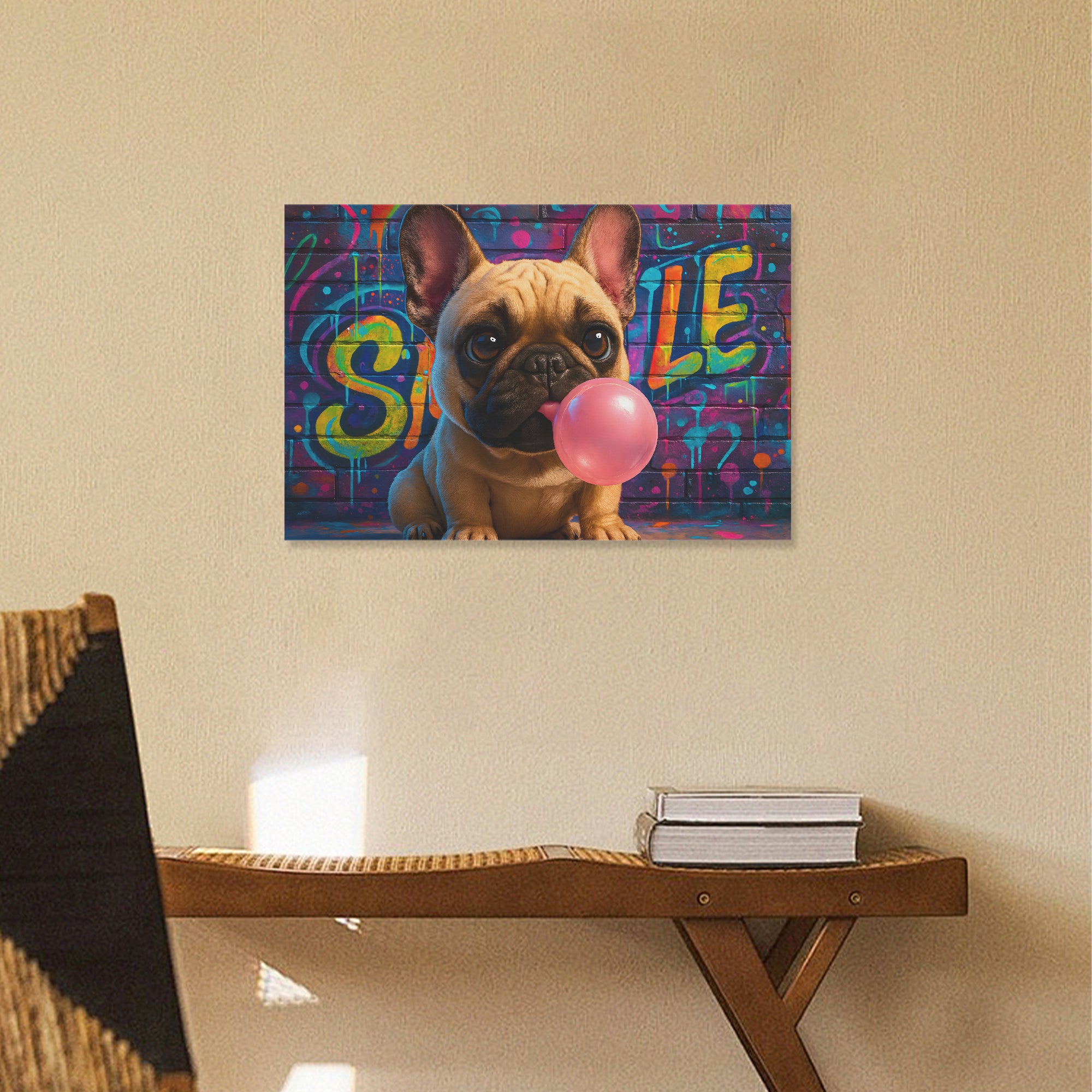 - Trendy Adorable Frenchie Canvas Wall Art Indoor Comfort | Comfy Fit