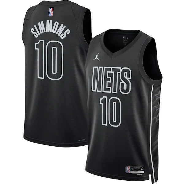 Ben Simmons BKN Swingman Jersey - fashionable Basketball - Black