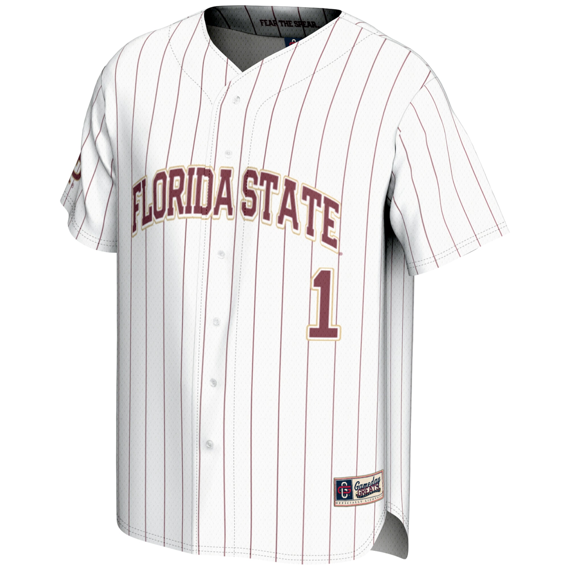 [NJP] Florida State Seminoles GameDay Greats Youth Lightweight Baseball Jersey - White