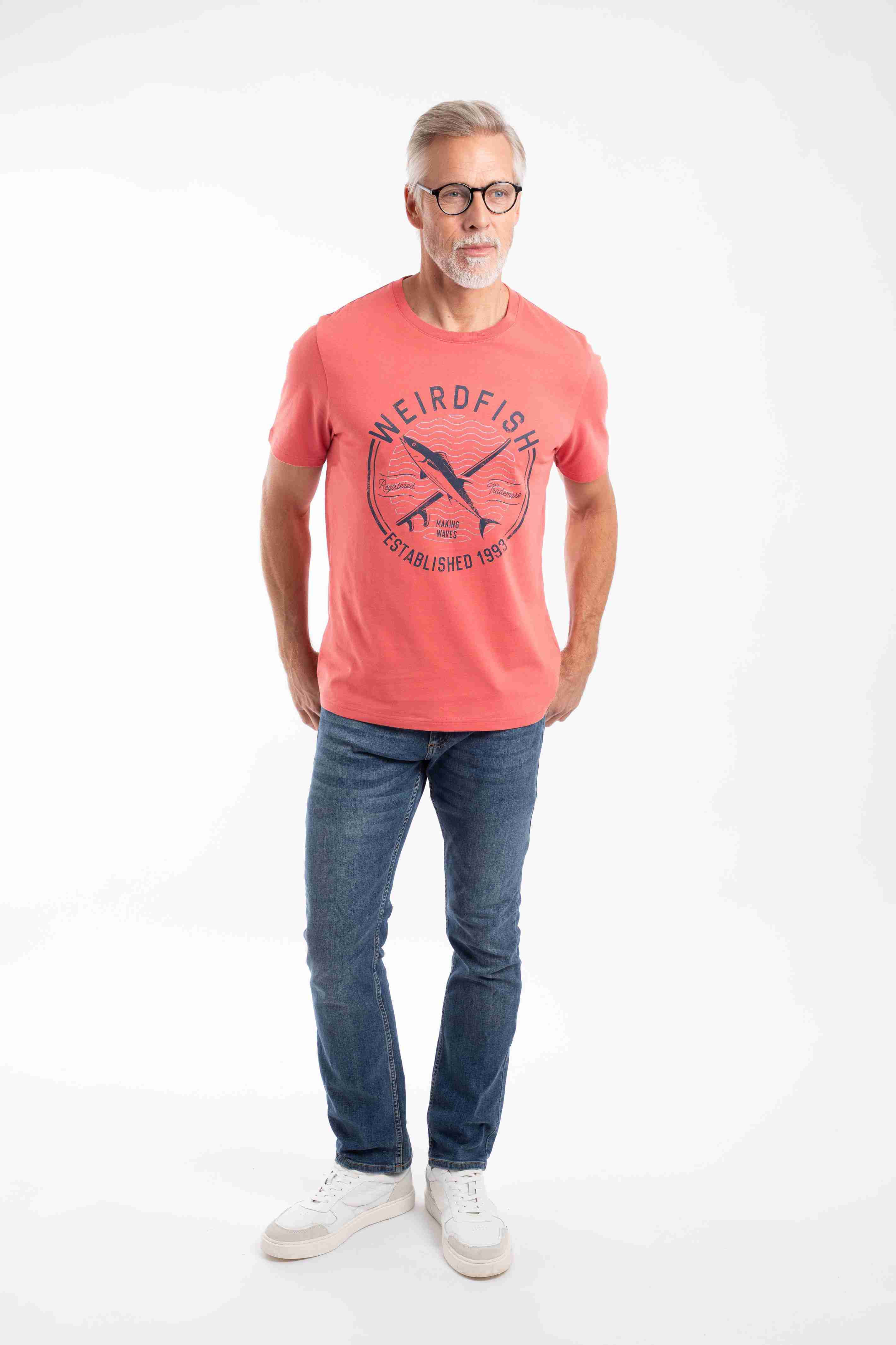 Hudson Front Print Branded T-Shirt Nantucket