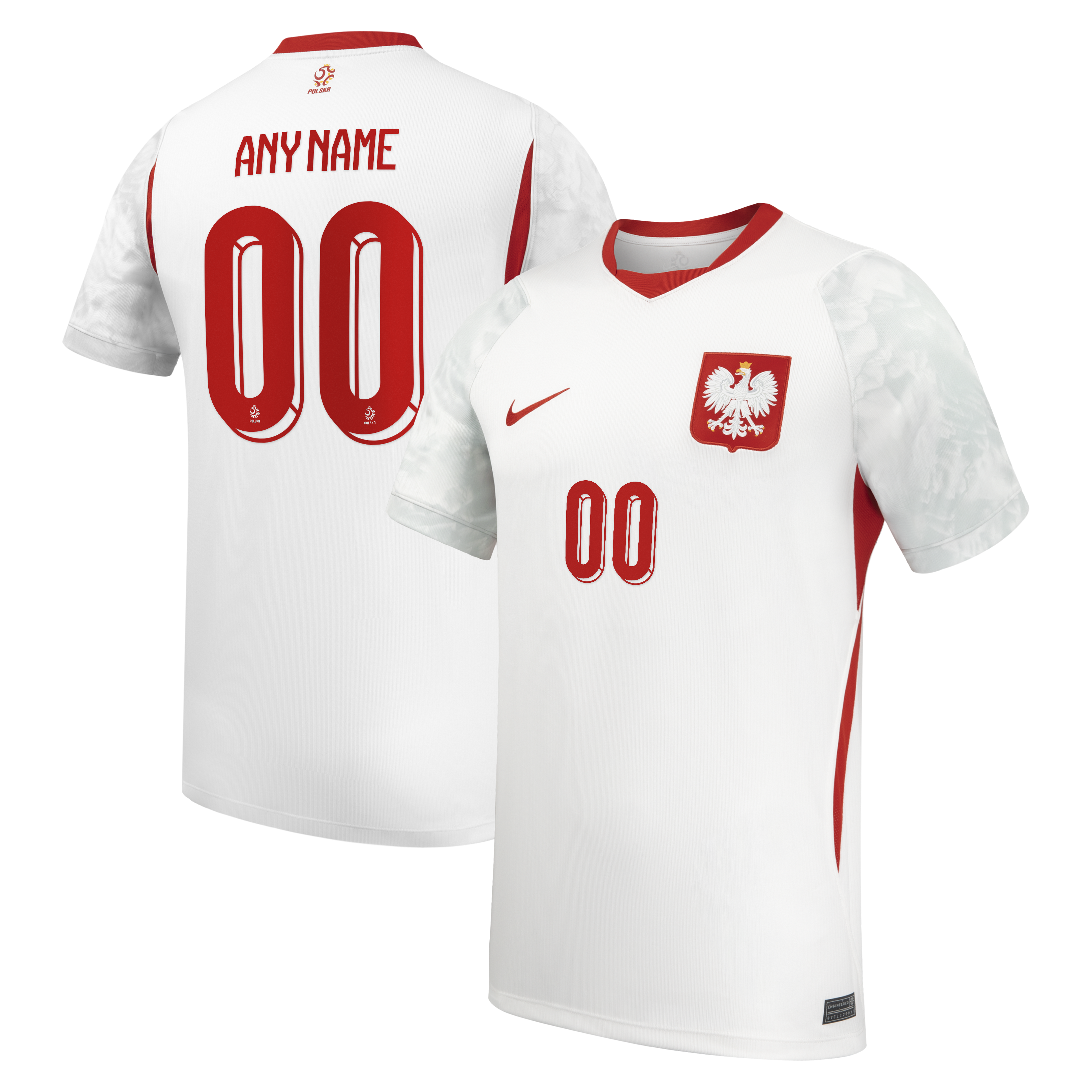 [JED] Youth Poland National Team 2026 Home Stadium Replica Custom Jersey - White