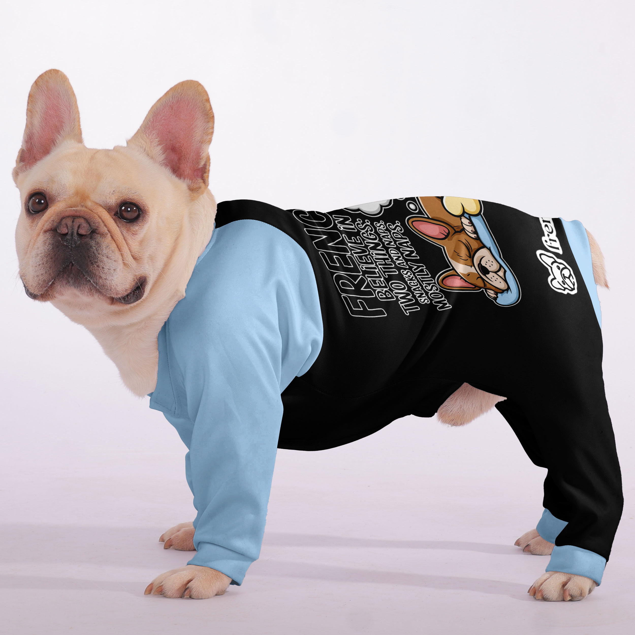 Frenchies believe in two things: Snacks and naps. Mostly naps - Frenchie Pajamas – Ultra-Soft, Cozy, & Adorably Stylish