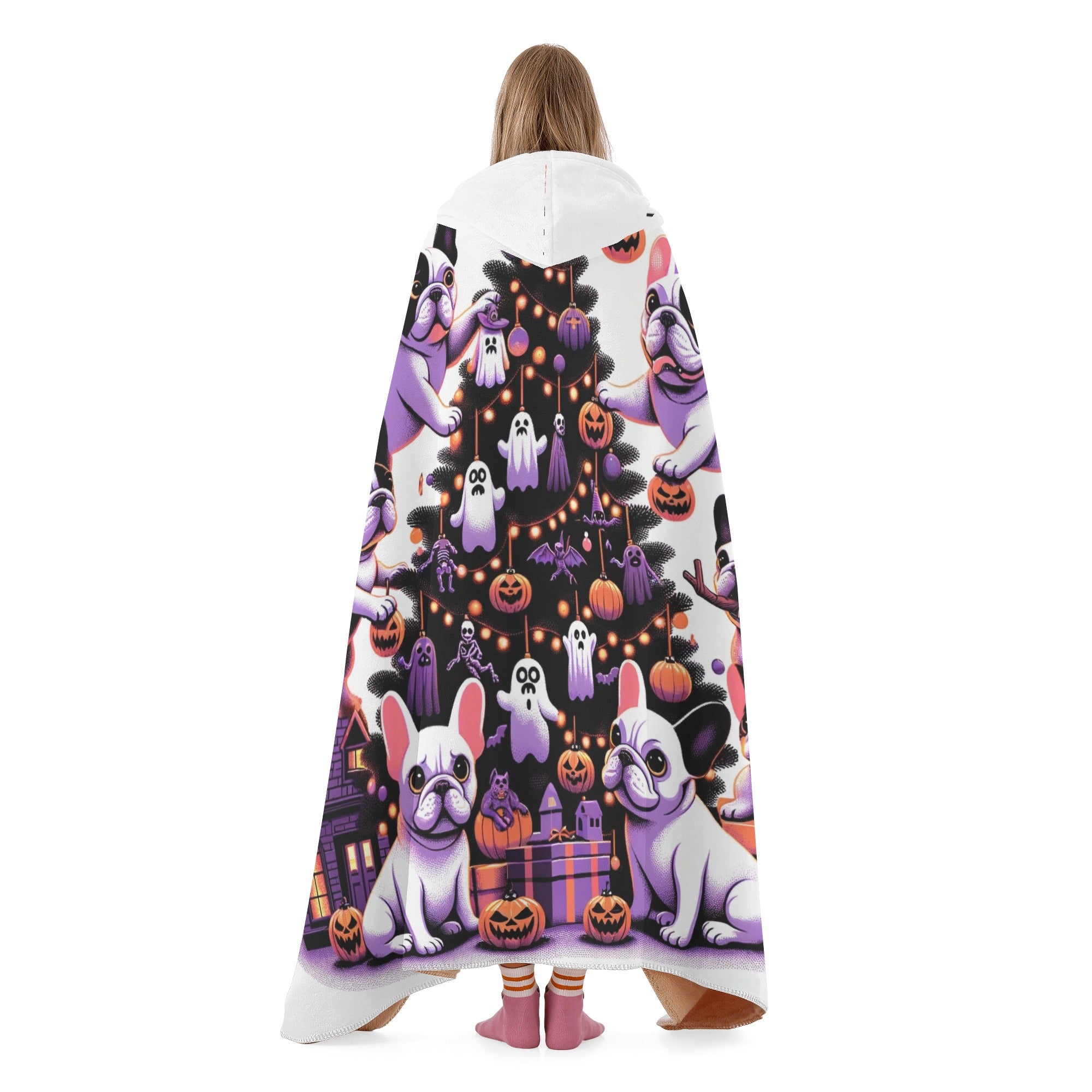 French Bulldog Oscar Hooded Blanket Practical Pet Supply