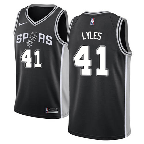 Black LAC Antonio Spurs #41 Nike Performance Jersey Basketball Jersey