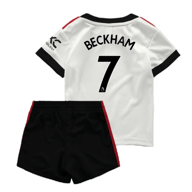 Exceptional 2022-2023 Man Utd Away Baby Kit (beckham 7)
