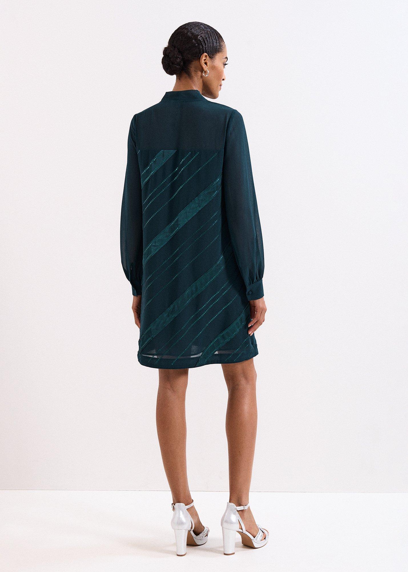 Sonali Satin Stripe Vinne Dress