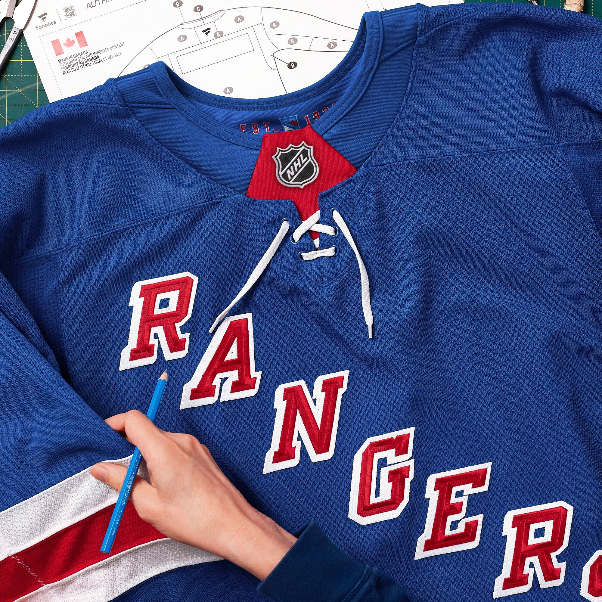 [ESK] New York Rangers Home Authentic Pro Custom Jersey - Royal