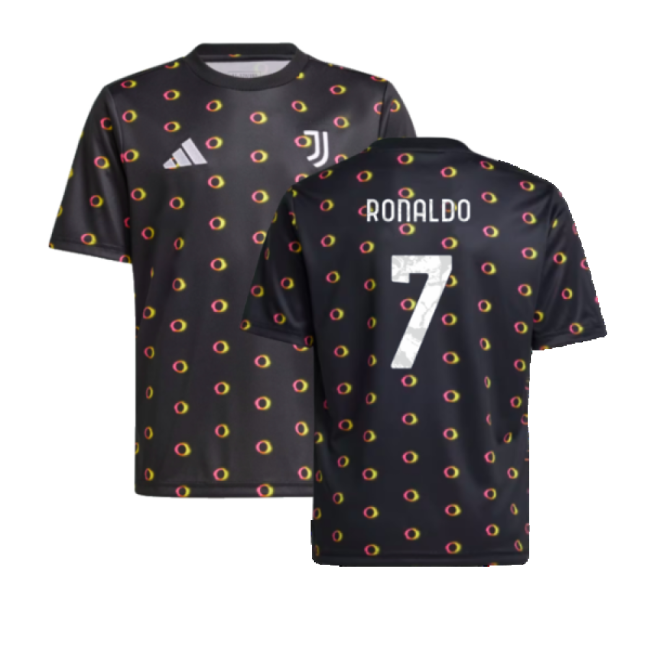 Luxury 2024-2025 Black And Whites Pre-match Shirt (black)