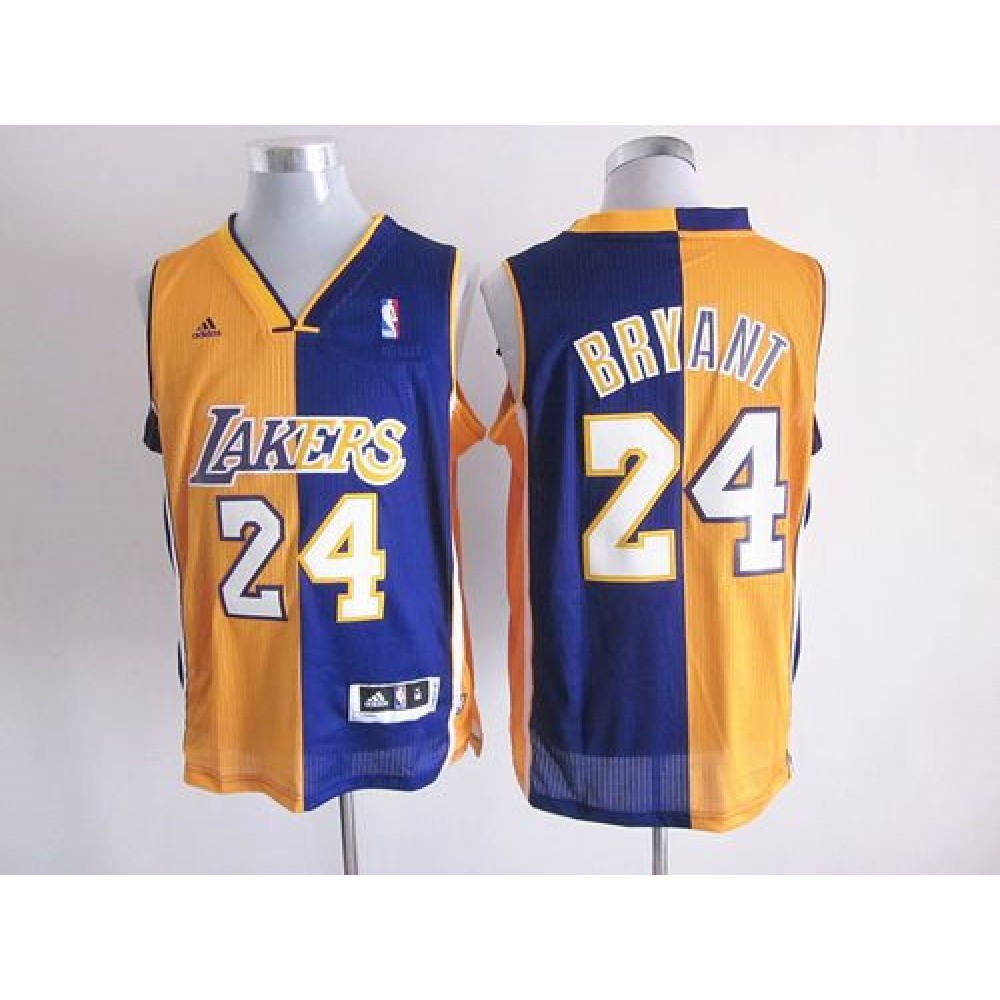 Collector's Item Vintage Men's Lakers #24 Kobe Yellow Basketball Jersey