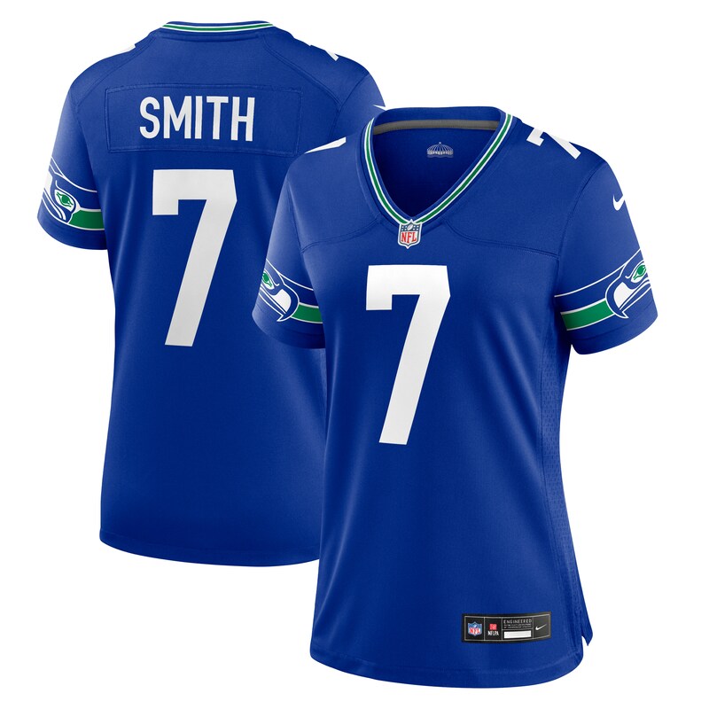 None Geno Smith SEA Seahawks Championship Durable Jersey for NFL Fans