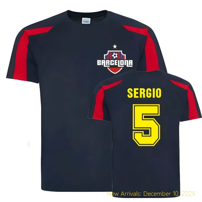 Barca Sergio Busquets Barcelona Sports Training Elite Jersey (Navy)