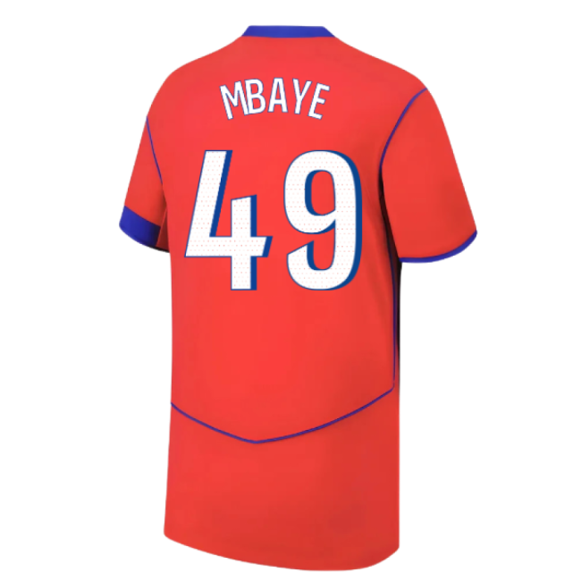 Supporter Supporter 2025-2026 Psg Third Shirt (Kids) (Mbaye 49)